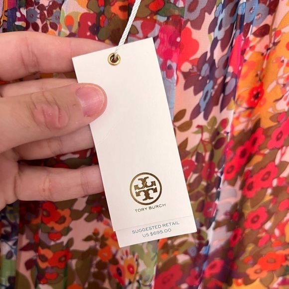 NWT Tory Burch Runway Collection Shasta Floral Dress Sz 4 - Picture 7 of 16